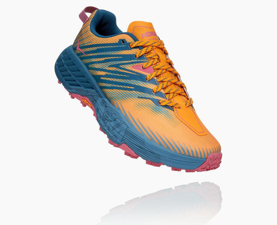 Tenis Hoka One One Trail Mujer Azules - Speedgoat 4 - KNXA14209